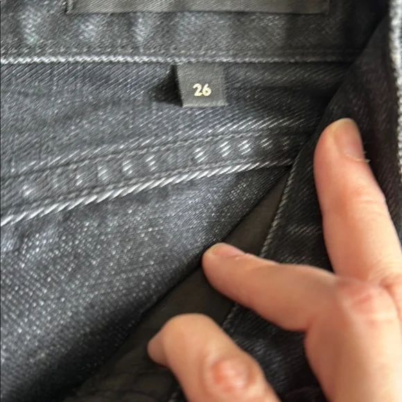 Denim Forum Black Farrah High-Rise Wide Leg - Picture 4 of 6